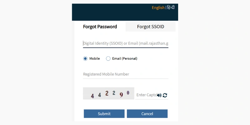 SSO-pasword recover via Mobile Number